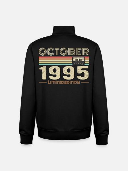 Birthday october 1995 - Unisex Organic Zip Sweatshirt by Stanley/Stella - black