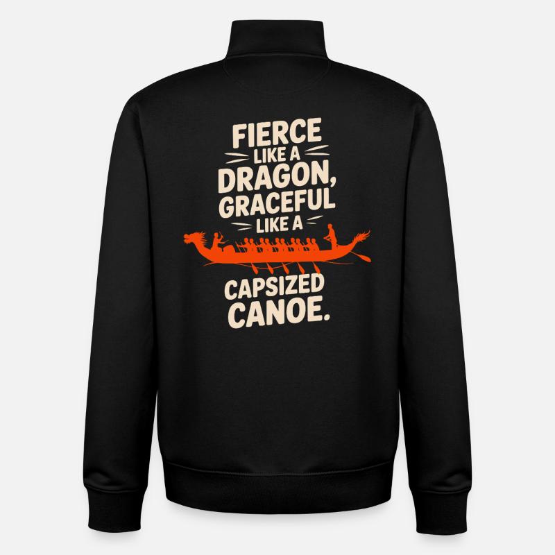 Synchronisierte Paddelmannschaft - Unisex Organic Zip Sweatshirt von Stanley/Stella - Schwarz