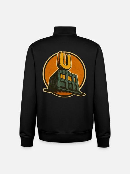 Dortmund U - Sweat zippé unisexe en coton bio Stanley/Stella - noir