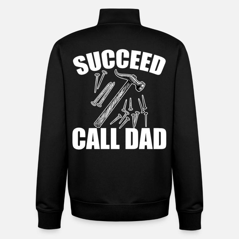 Success through craftsmanship - Unisex Organic Zip Sweatshirt by Stanley/Stella - black