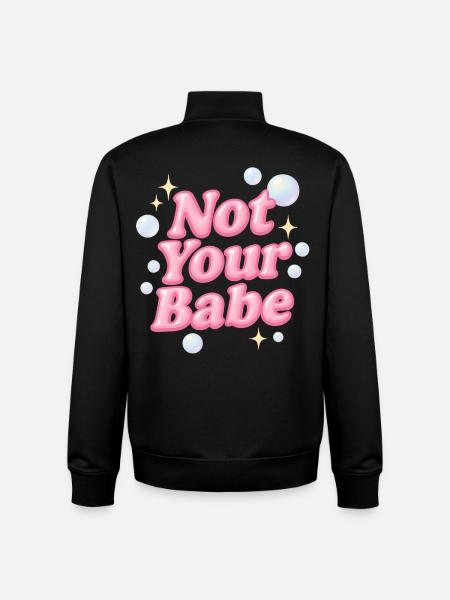 not your babe / y2k design - Unisex Organic Zip Sweatshirt von Stanley/Stella - Schwarz