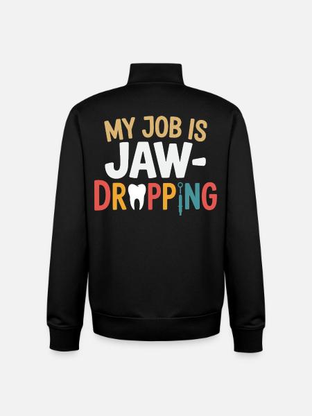 Dental Lab Technician Tools Design - Unisex Organic Zip Sweatshirt by Stanley/Stella - black