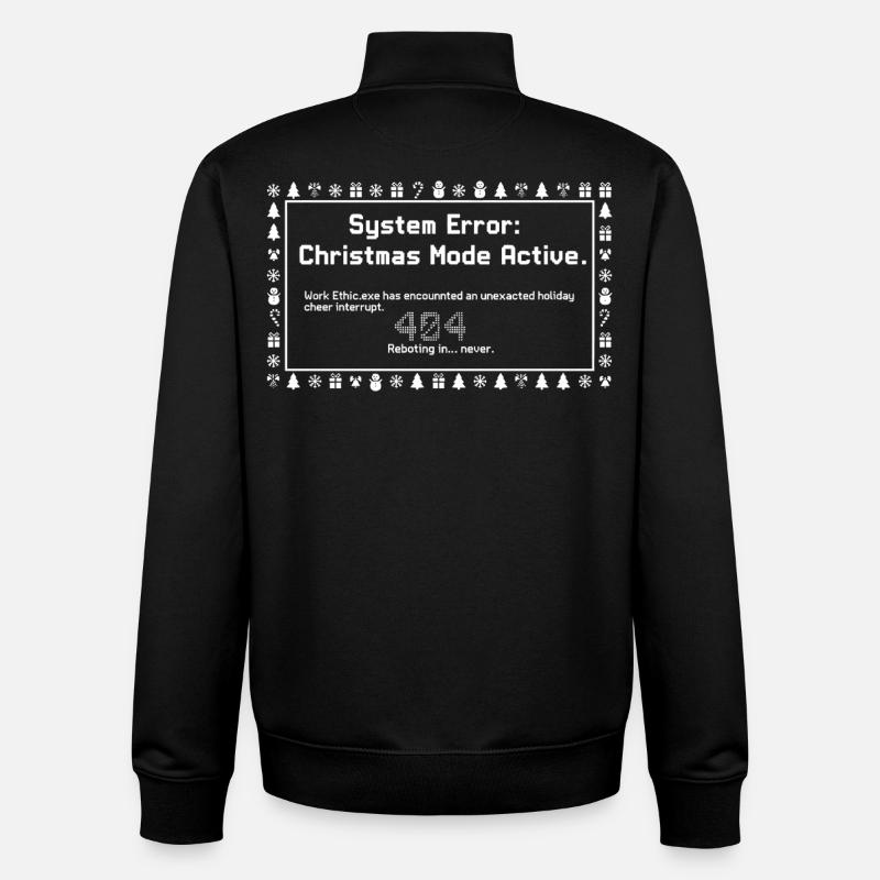 Christmas Mode Active - Unisex Organic Zip Sweatshirt by Stanley/Stella - black