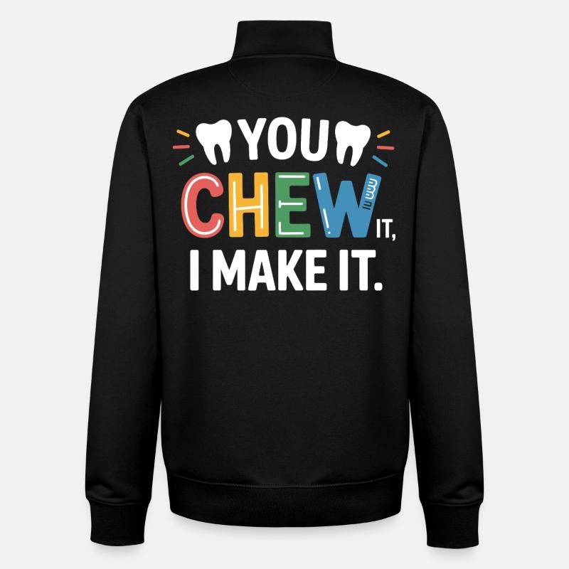 Dental Ceramics Technician Art  - Unisex Organic Zip Sweatshirt by Stanley/Stella - black