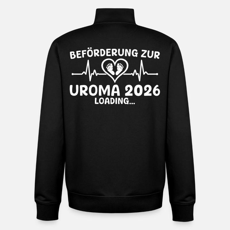 Great-to-be 2026 loading - Great-grandmother - Unisex Organic Zip Sweatshirt by Stanley/Stella - black