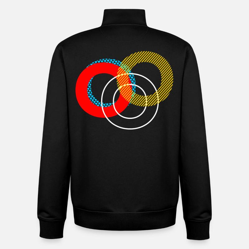 O Lettering Design - Unisex Organic Zip Sweatshirt von Stanley/Stella - Schwarz