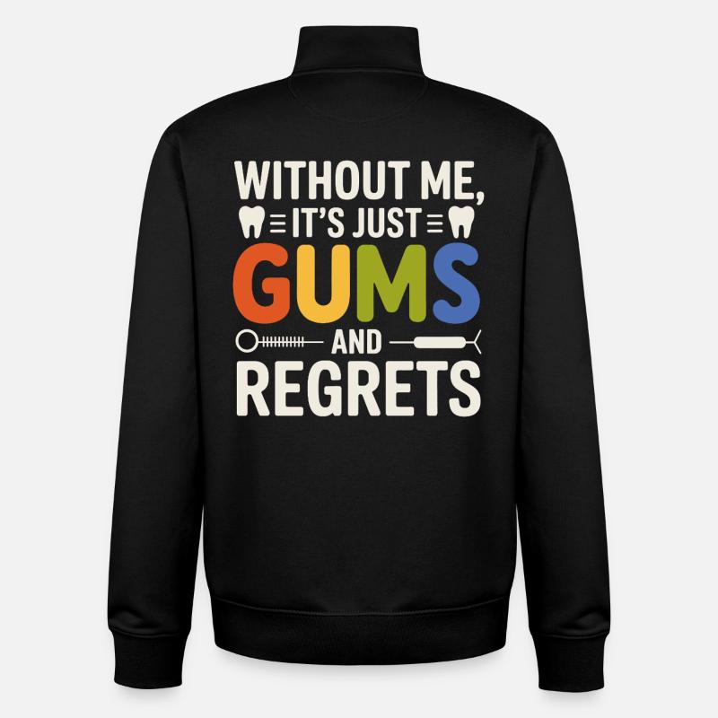 Dental Crown Precision Design  - Unisex Organic Zip Sweatshirt by Stanley/Stella - black