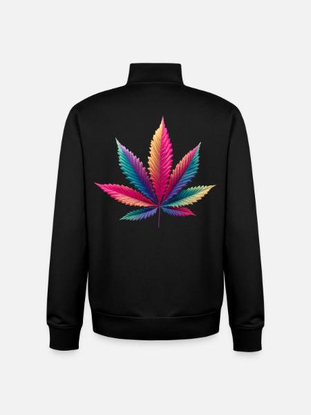 Cabbage leaf - Unisex Organic Zip Sweatshirt by Stanley/Stella - black