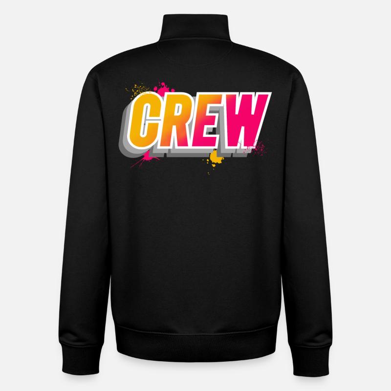 équipage - Sweat zippé unisexe en coton bio Stanley/Stella - noir