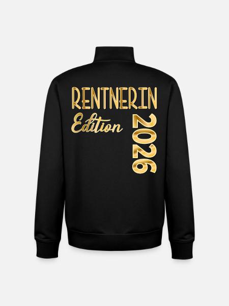PENSION 2026 PENSIONER - Unisex Organic Zip Sweatshirt by Stanley/Stella - black