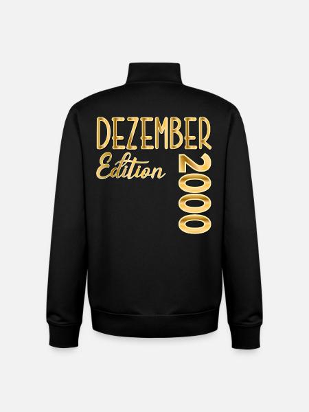 26. BIRTHDAY 2000 DECEMBER - Unisex Organic Zip Sweatshirt by Stanley/Stella - black