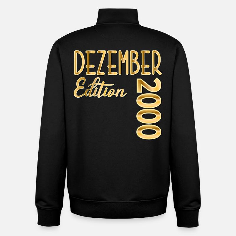 26. ANNIVERSAIRE 2000 DÉCEMBRE - Sweat zippé unisexe en coton bio Stanley/Stella - noir