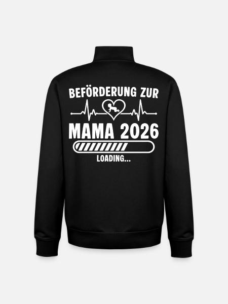 Promotion to Mama 2026 invites - Unisex Organic Zip Sweatshirt by Stanley/Stella - black