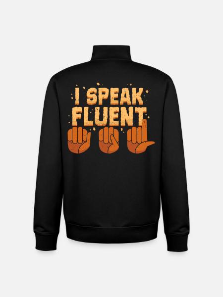 Deaf Deaf Hearing Impairment - Unisex Organic Zip Sweatshirt by Stanley/Stella - black