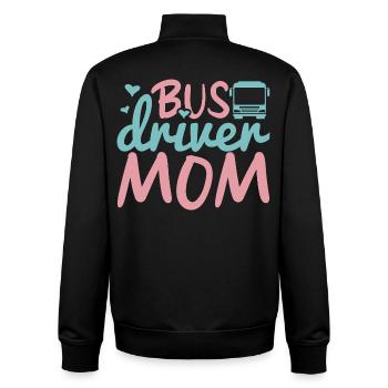 Busfahrer Mama - Unisex Organic Zip Sweatshirt von Stanley/Stella - Schwarz - Hinten - AI Model Male 185 light (185cm)