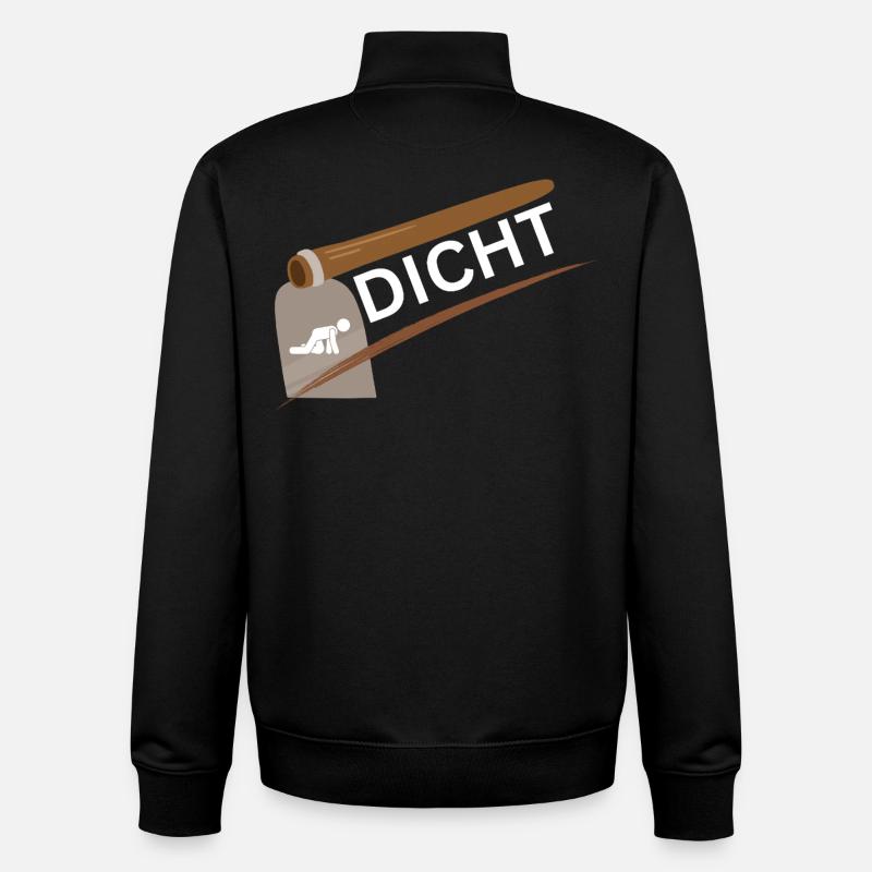 Chemise Party Sauf - Hacke Dicht - Sweat zippé unisexe en coton bio Stanley/Stella - noir
