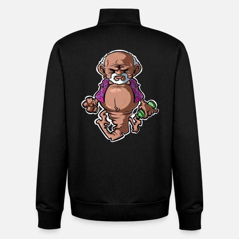 Genie in the bottle - Unisex Organic Zip Sweatshirt by Stanley/Stella - black