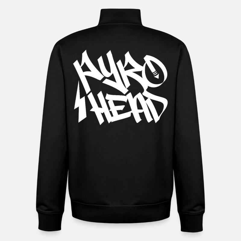 Pyro Vuurwerk Feu d’artifice - Sweat zippé unisexe en coton bio Stanley/Stella - noir