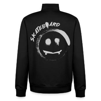 Skateboard - Unisex Organic Zip Sweatshirt von Stanley/Stella - Schwarz - Hinten - AI Model Male 185 light (185cm)