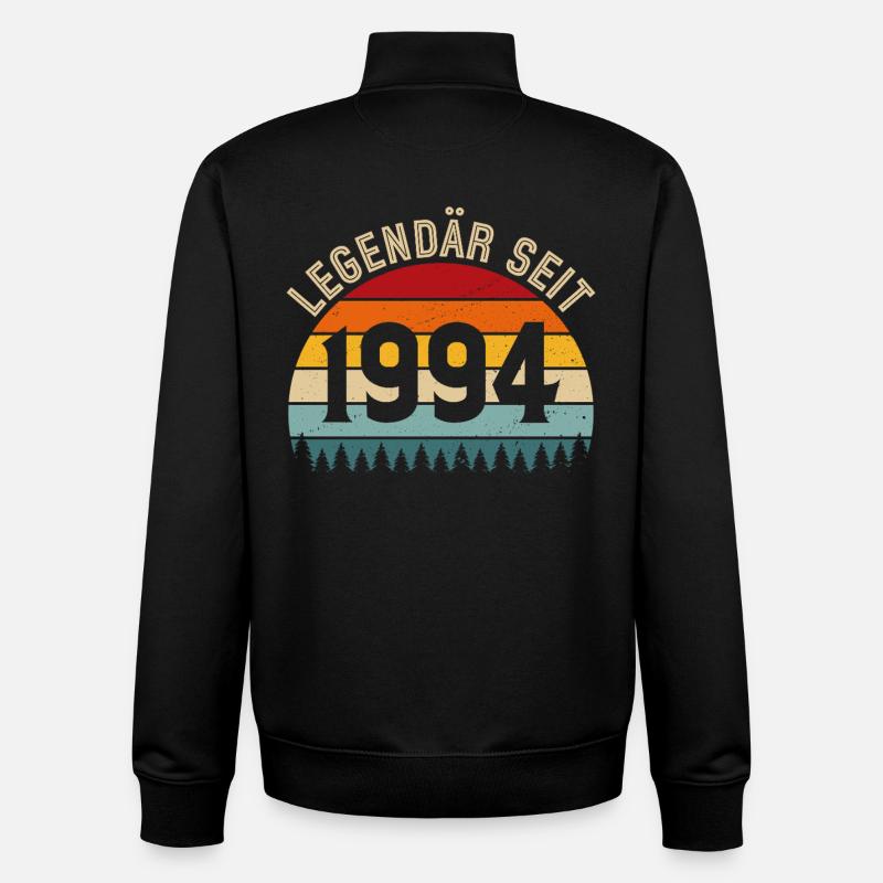 Légendaire depuis 1994 – Né en 1994 - Sweat zippé unisexe en coton bio Stanley/Stella - noir