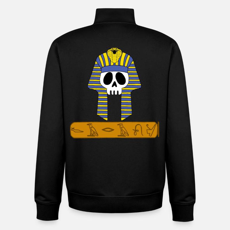 Pharaoh's Skull - Unisex Organic Zip Sweatshirt by Stanley/Stella - black