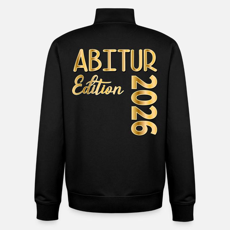 GYMNASE ABITUR 2026 - Sweat zippé unisexe en coton bio Stanley/Stella - noir