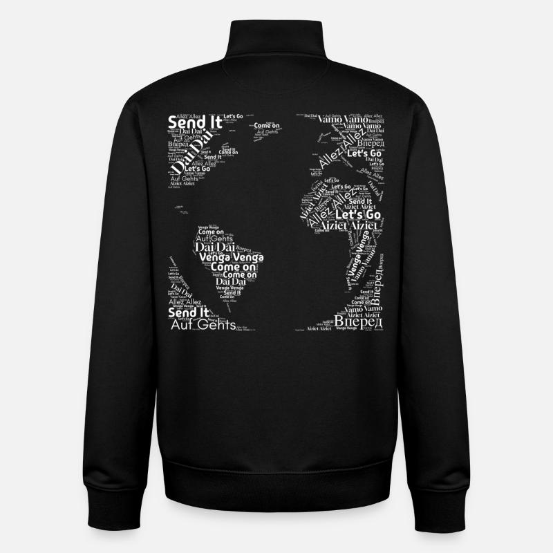 We Cheer For You - White - Unisex Organic Zip Sweatshirt von Stanley/Stella - Schwarz