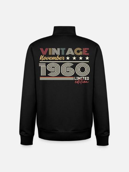 November 1960 - Unisex Organic Zip Sweatshirt by Stanley/Stella - black
