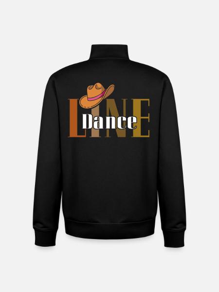 LineDance Cowboy Hat - Unisex Organic Zip Sweatshirt by Stanley/Stella - black