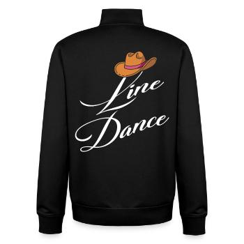 Line Dance Eleganz - Unisex Organic Zip Sweatshirt von Stanley/Stella - Schwarz - Hinten - AI Model Male 185 light (185cm)