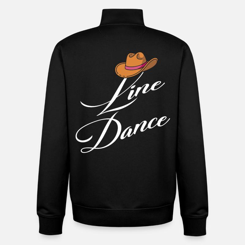 Danse en ligne Élégance - Sweat zippé unisexe en coton bio Stanley/Stella - noir