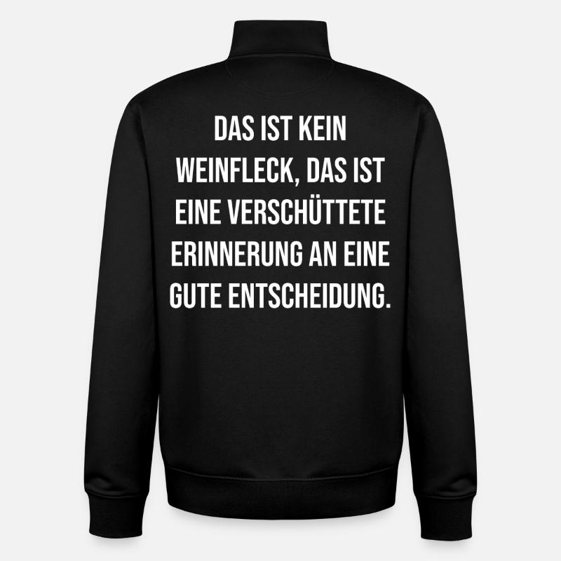 Buried memory: Good decision - Unisex Organic Zip Sweatshirt by Stanley/Stella - black