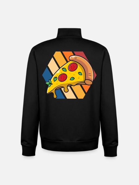 Pizza Pop Art Slice - Unisex Organic Zip Sweatshirt von Stanley/Stella - Schwarz