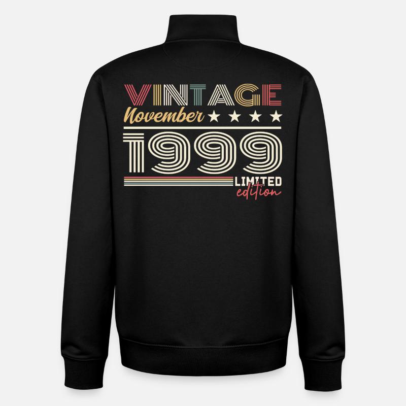 November 1999 - Unisex Organic Zip Sweatshirt von Stanley/Stella - Schwarz