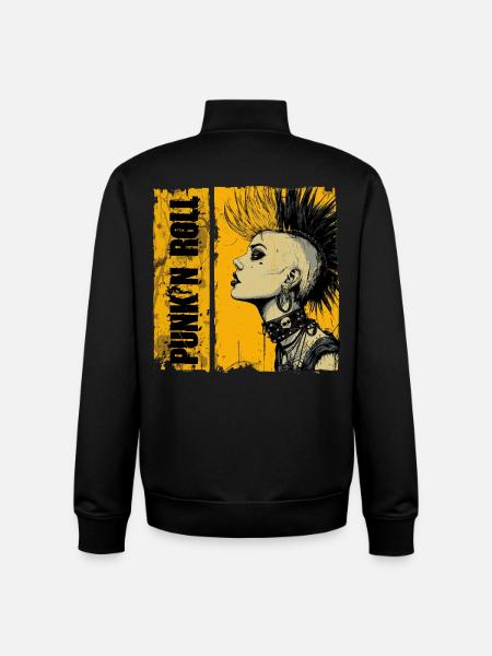 Fille Punk’n Roll - Sweat zippé unisexe en coton bio Stanley/Stella - noir