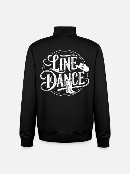 LineDance Cowboy Country Dance - Unisex Organic Zip Sweatshirt by Stanley/Stella - black