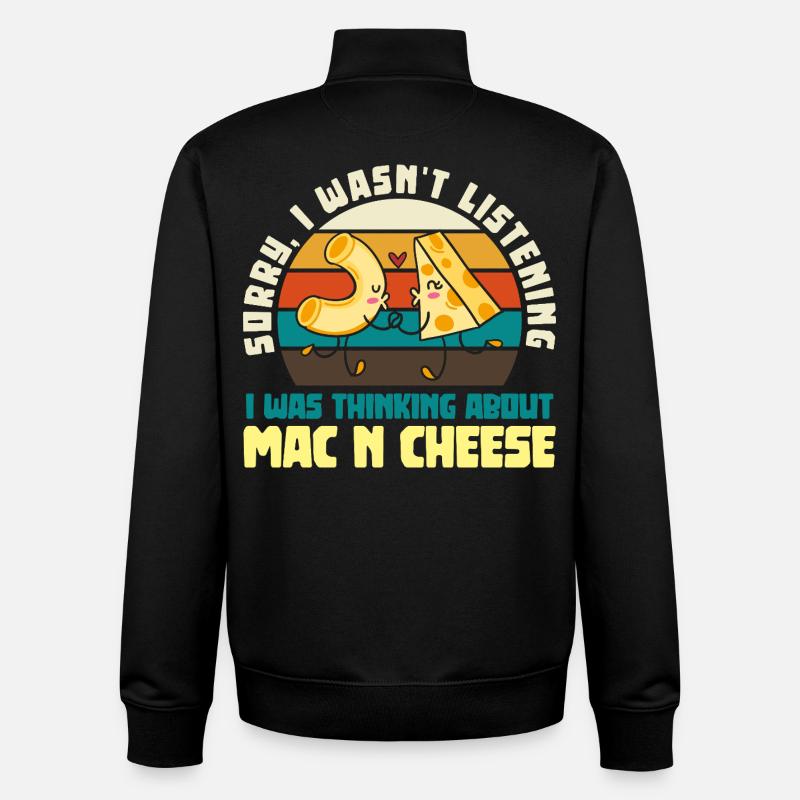 Mac and Cheese Liebes-Pärchen Retro - Unisex Organic Zip Sweatshirt von Stanley/Stella - Schwarz