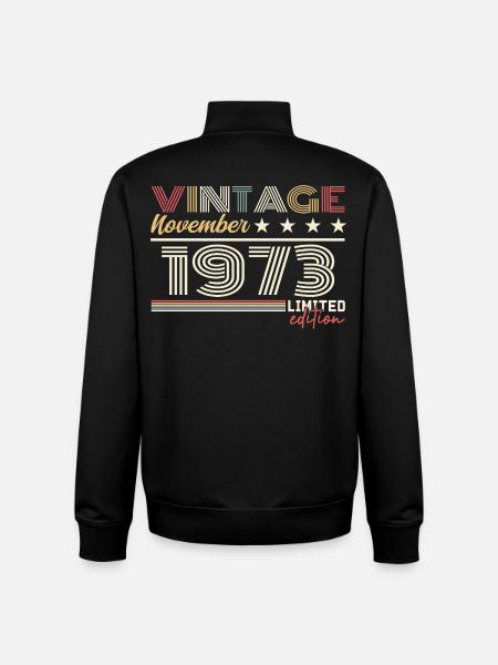 November 1973 - Unisex Organic Zip Sweatshirt by Stanley/Stella - black