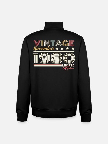 November 1980 - Unisex Organic Zip Sweatshirt by Stanley/Stella - black