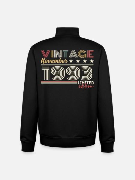 November 1993 - Unisex Organic Zip Sweatshirt by Stanley/Stella - black