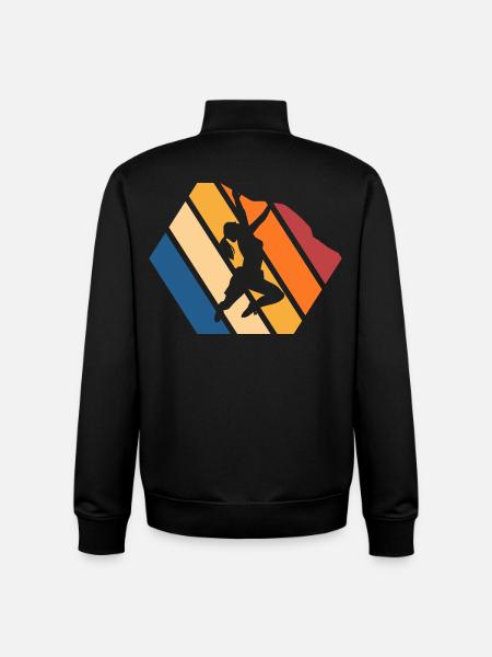 Dynamic Street Dance Silhouette - Unisex Organic Zip Sweatshirt by Stanley/Stella - black