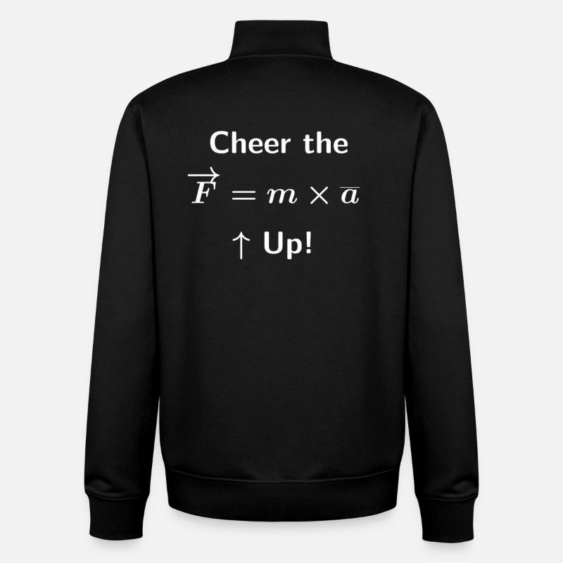 Cheer the F Up - Unisex Organic Zip Sweatshirt by Stanley/Stella - black