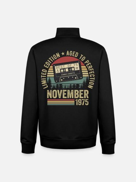 November 1975 - Unisex Organic Zip Sweatshirt by Stanley/Stella - black