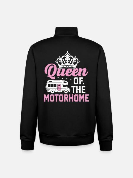 queen of the motorhome - Unisex Organic Zip Sweatshirt by Stanley/Stella - black