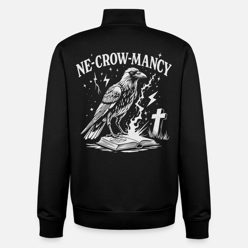 Ne-Krähe-Mancy - Unisex Organic Zip Sweatshirt von Stanley/Stella - Schwarz