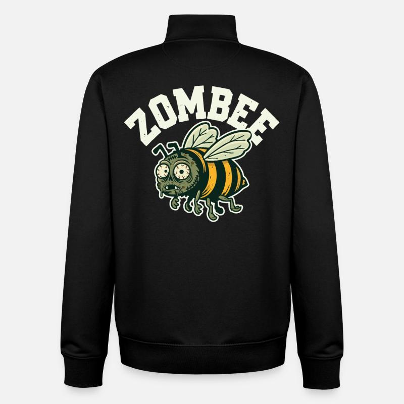 Zombee - Unisex Organic Zip Sweatshirt by Stanley/Stella - black