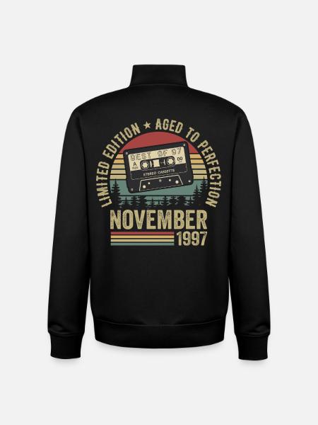 November 1997 - Unisex Organic Zip Sweatshirt by Stanley/Stella - black