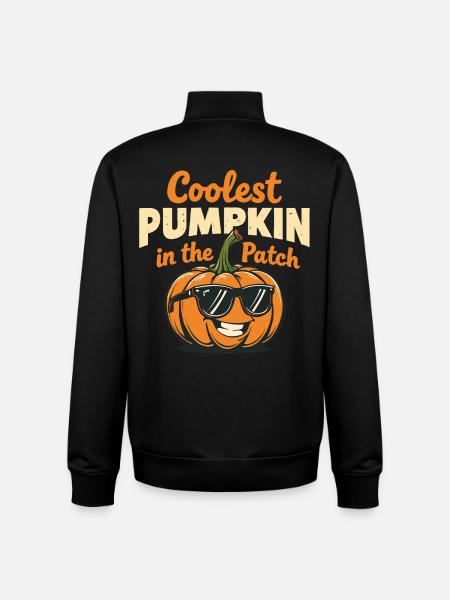 Coolest Pumpkin in the Patch - Unisex Organic Zip Sweatshirt by Stanley/Stella - black