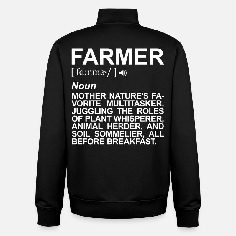 Bauer Definitions - Unisex Organic Zip Sweatshirt by Stanley/Stella - black