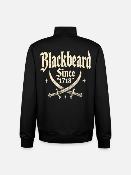 Blackbeard – Pirate Legend 1718 - Unisex Organic Zip Sweatshirt by Stanley/Stella - black
